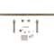 Ekena Millwork Premium J-Strap Barn Door Hardware Set w/ 5' 4" Track for 1 3/8" Doors, White Bronze GB60013H54WZ - alternate 5